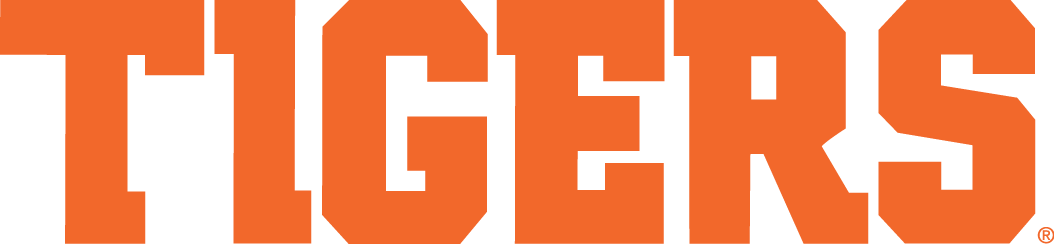 Clemson Tigers 2014-Pres Wordmark Logo 08 vinyl decal